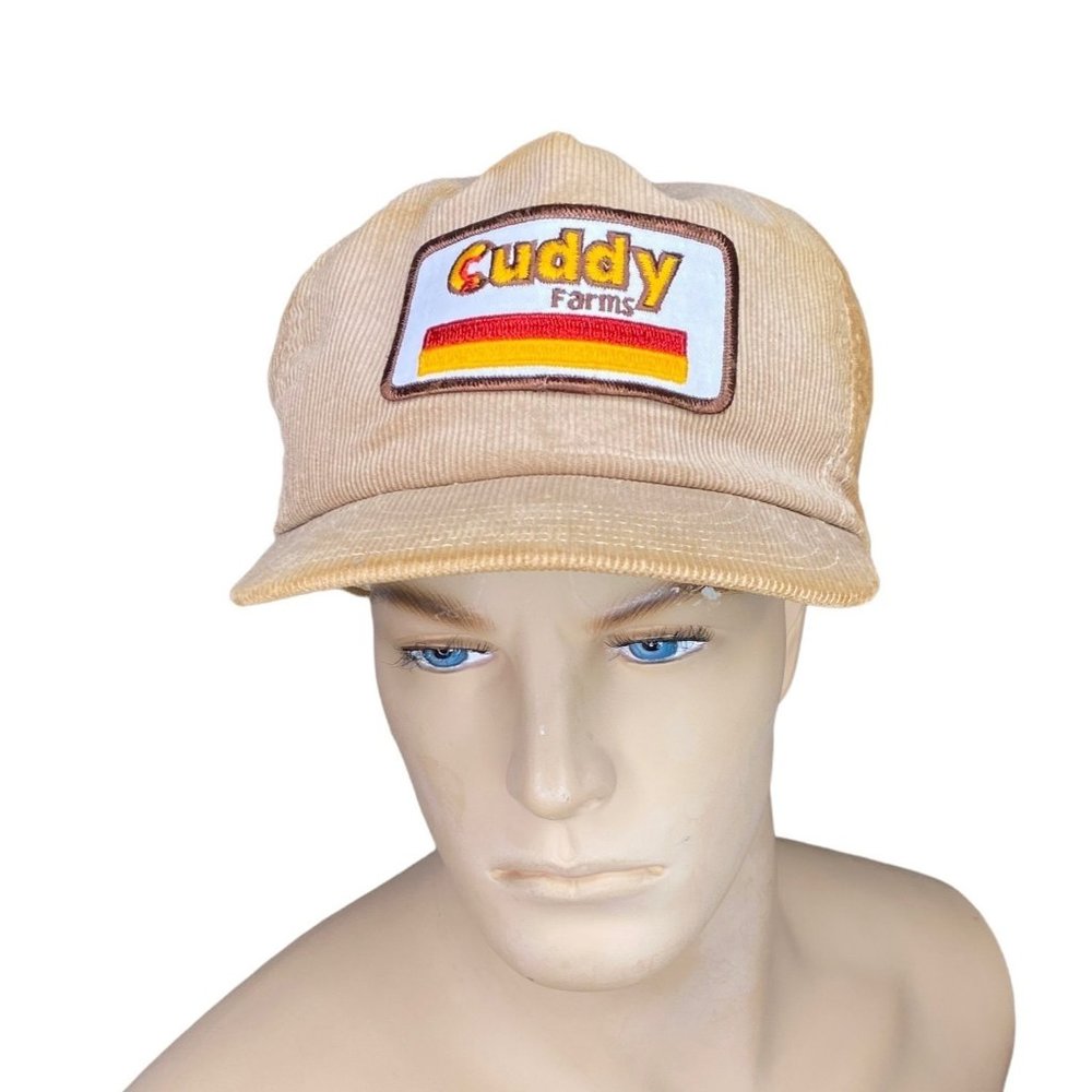 Cuddy Farms Corduroy Park Ave USA Trucker Strapback Ball Cap READ